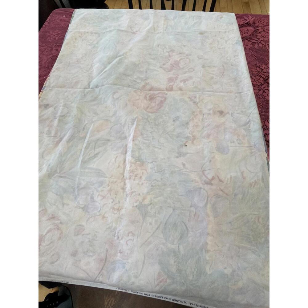 Vtg Table Runner Pastel Floral Monet Style Farmhouse Spring Summer 29x52” - Picture 6 of 9